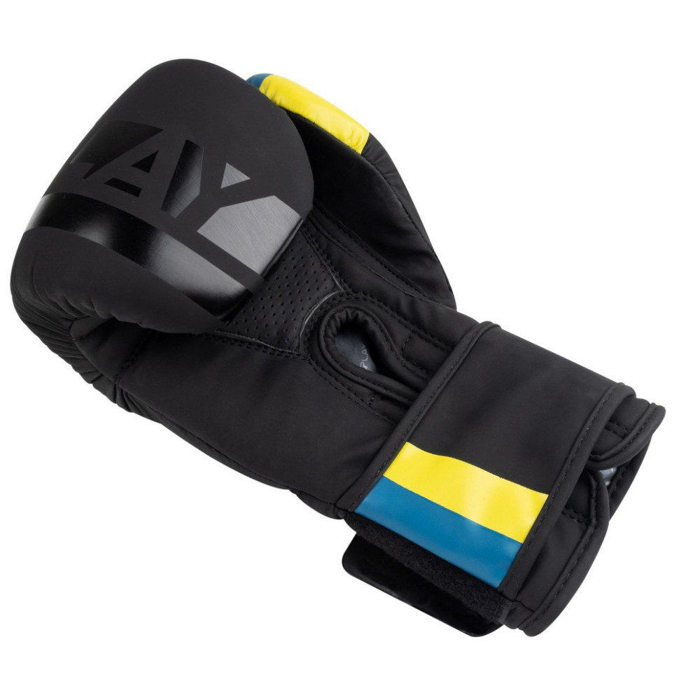 Боксерські рукавиці 3021 Ukraine PowerPlay PP_3021_8oz_Black, розмір 8 унцій