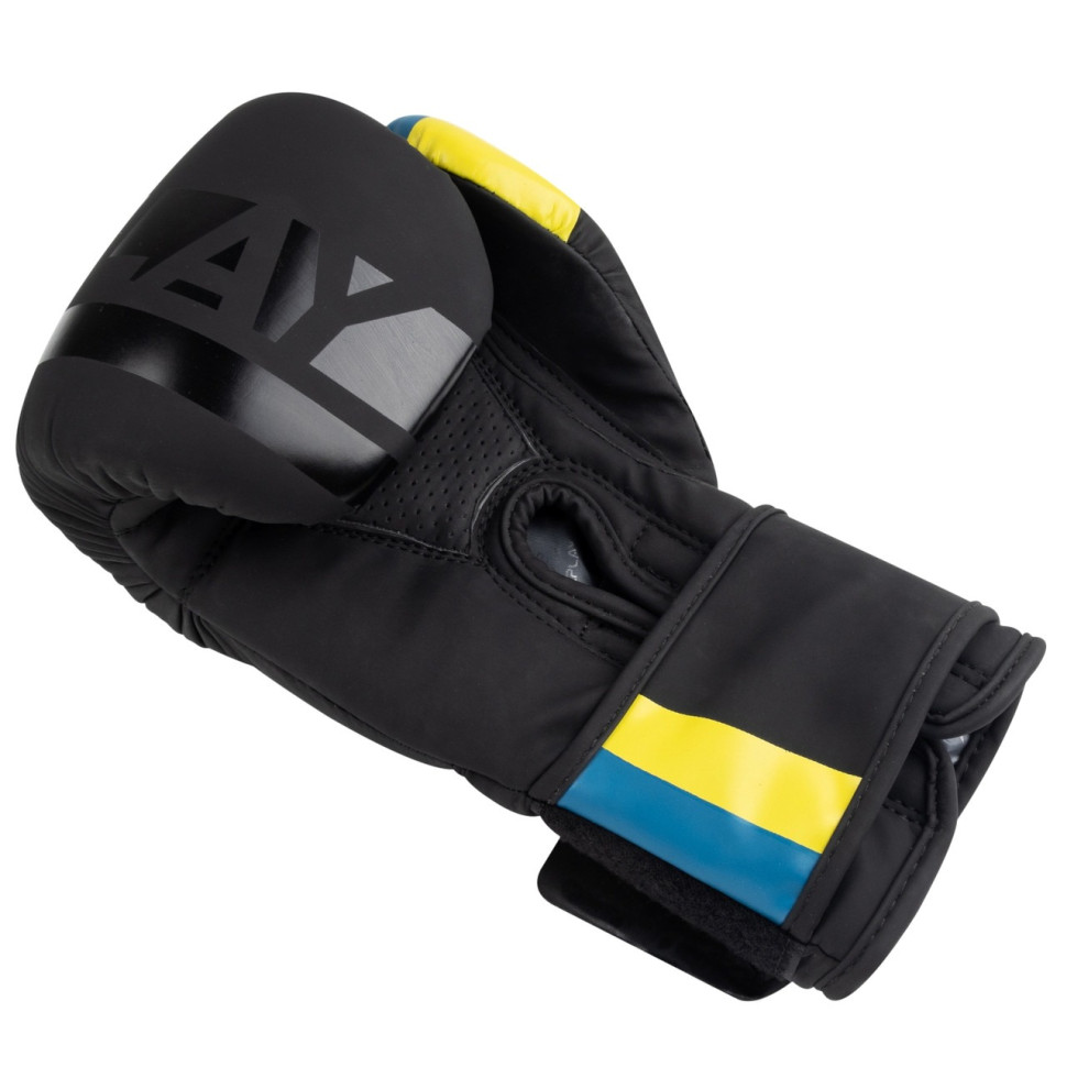 Боксерские перчатки 3021 Ukraine PowerPlay PP_3021_16oz_Black, Черные 16 унций