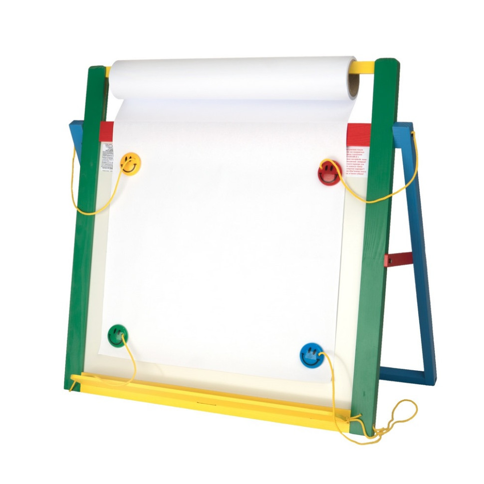 Дошка магнітна для малювання Komarovtoys М 409 крейда, фломастер 