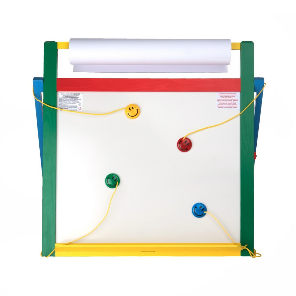 Дошка магнітна для малювання Komarovtoys М 409 крейда, фломастер 