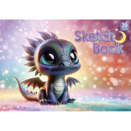 Альбом для малювання Школярик PB-GB-020-8515-1 склейка 20 акрушів Альбом для малювання Школярик PB-GB-020-8515-1 склейка 20 акрушів