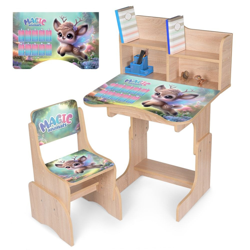 Дитяча парта Bambi N 2071-27-3 висота 3 положення, зі стільчиком