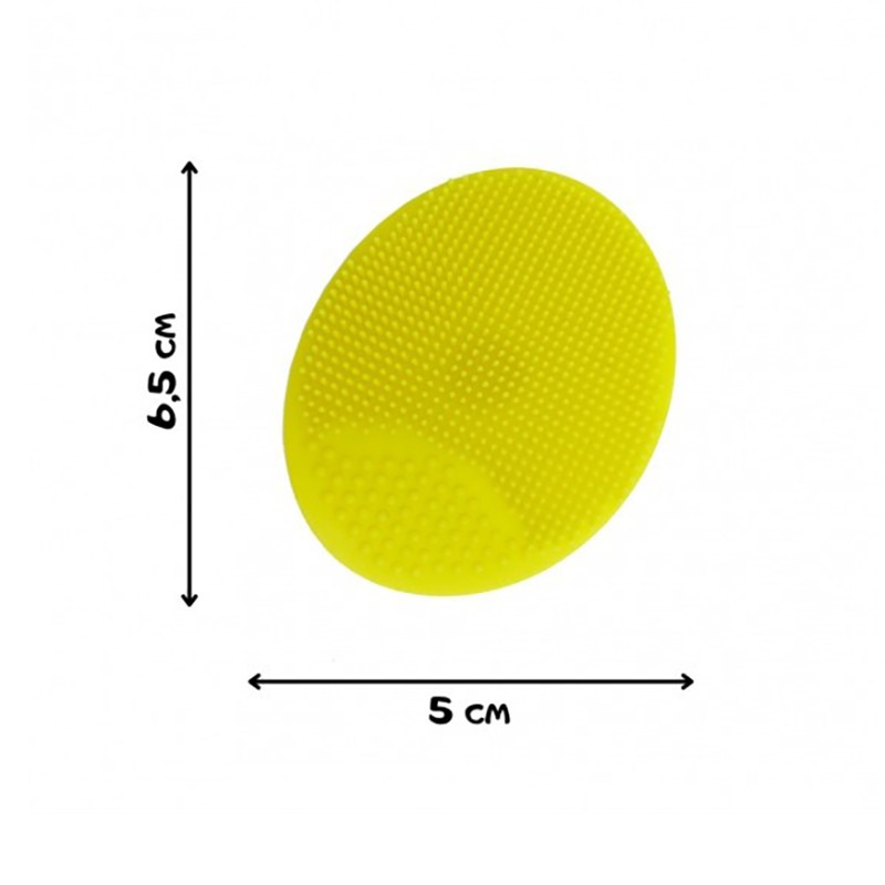 Силіконова мочалка для купання новонароджених Mega Zayka MGZ-0923(Yellow)