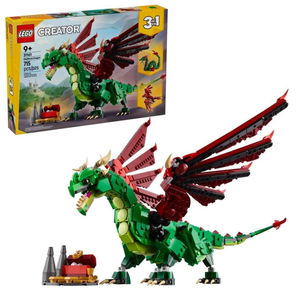 Конструктор Средневековый дракон LEGO 31161, 715 деталей