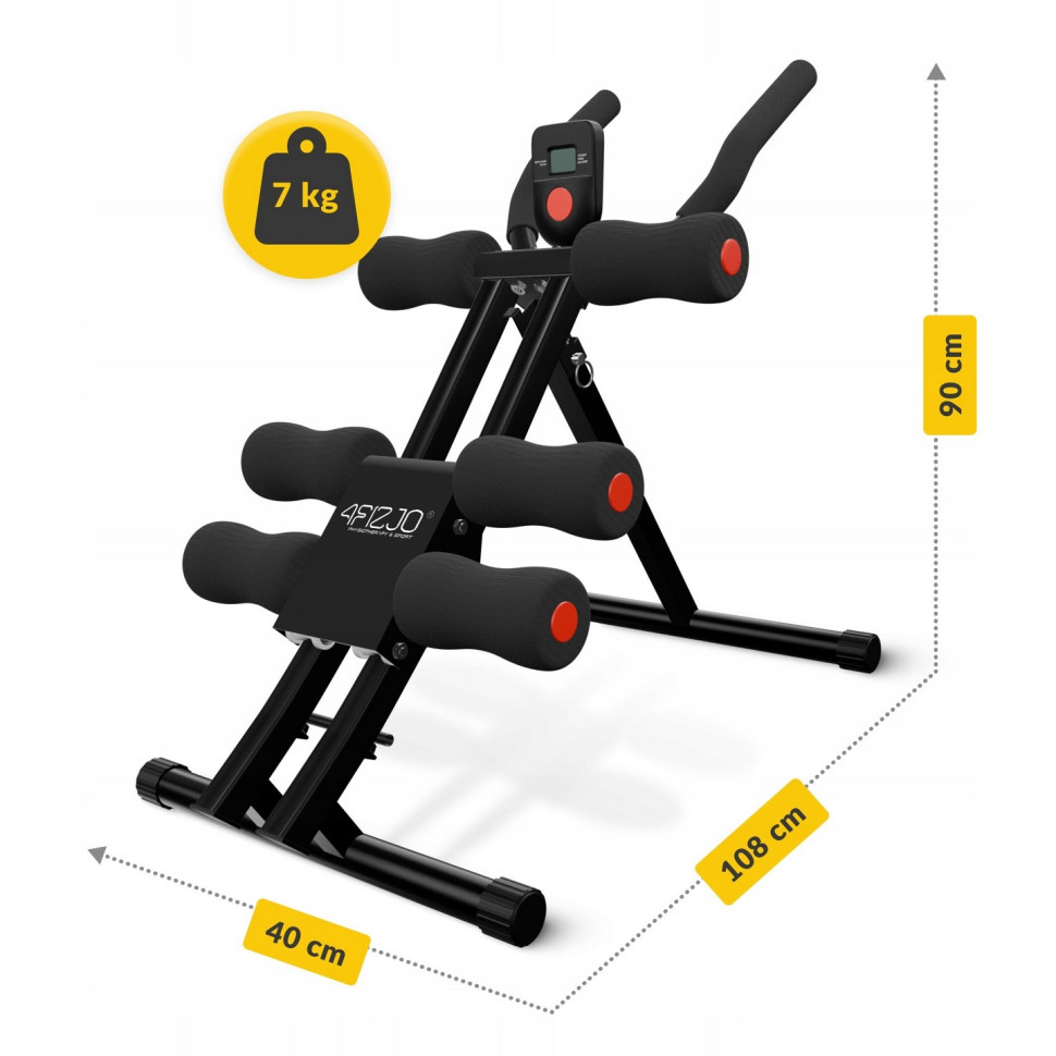 Тренажер для пресса со счетчиком Ab Fit 4FIZJO P-5905973402606 складной