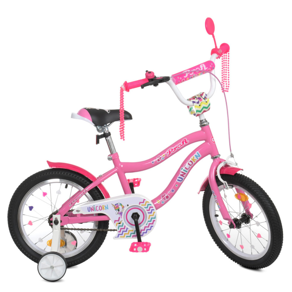 Велосипед дитячий PROF1 Y18241 18 дюймів, рожевий по цене 3 658 грн.