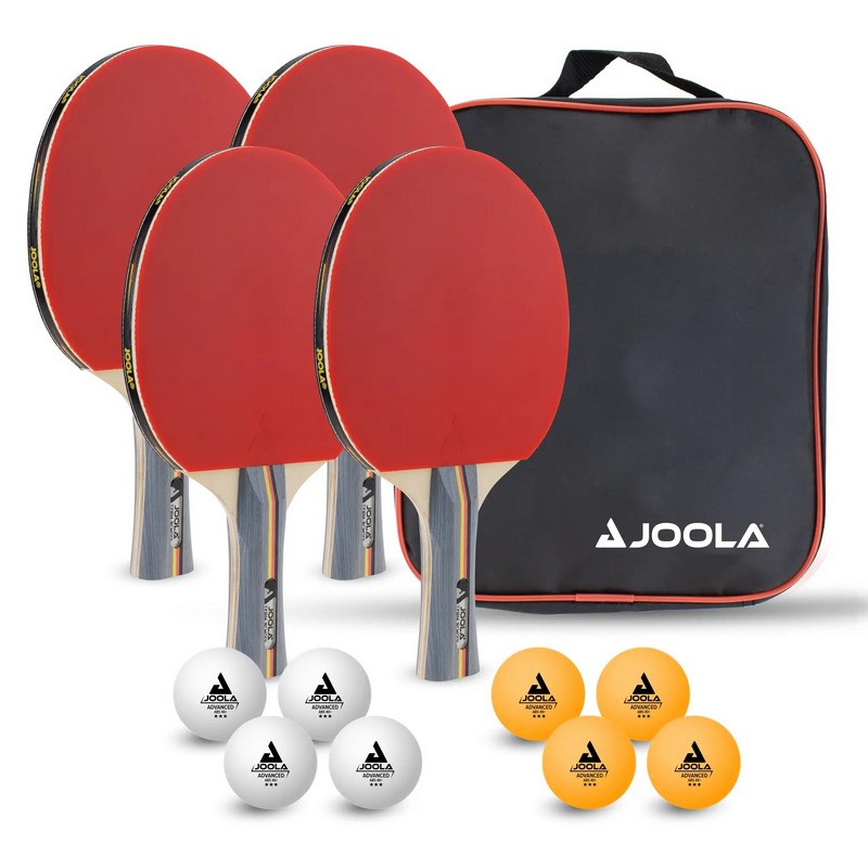 Набір для настільного тенісу Team School 4 Bats Joola 930798, 8 Balls