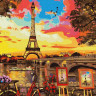 Картина за номерами. Rainbow Art "Мальовничий куточок в Парижі" GX32613-RA 