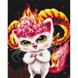 Картина за номерами "Котик Овен" ©Маріанна Пащук Brushme BS53998, 40x50 см