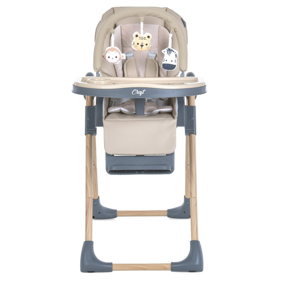 Стульчик для кормления CRAFT El Camino ME 1115-W Beige, до 15 кг