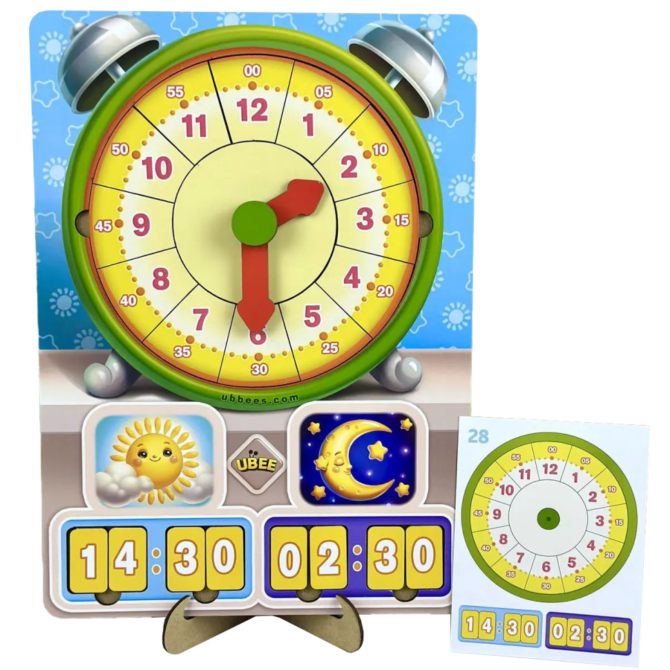 Развивающая игра Часы - Учим время Ubumblebees (ПСД279) PSD279