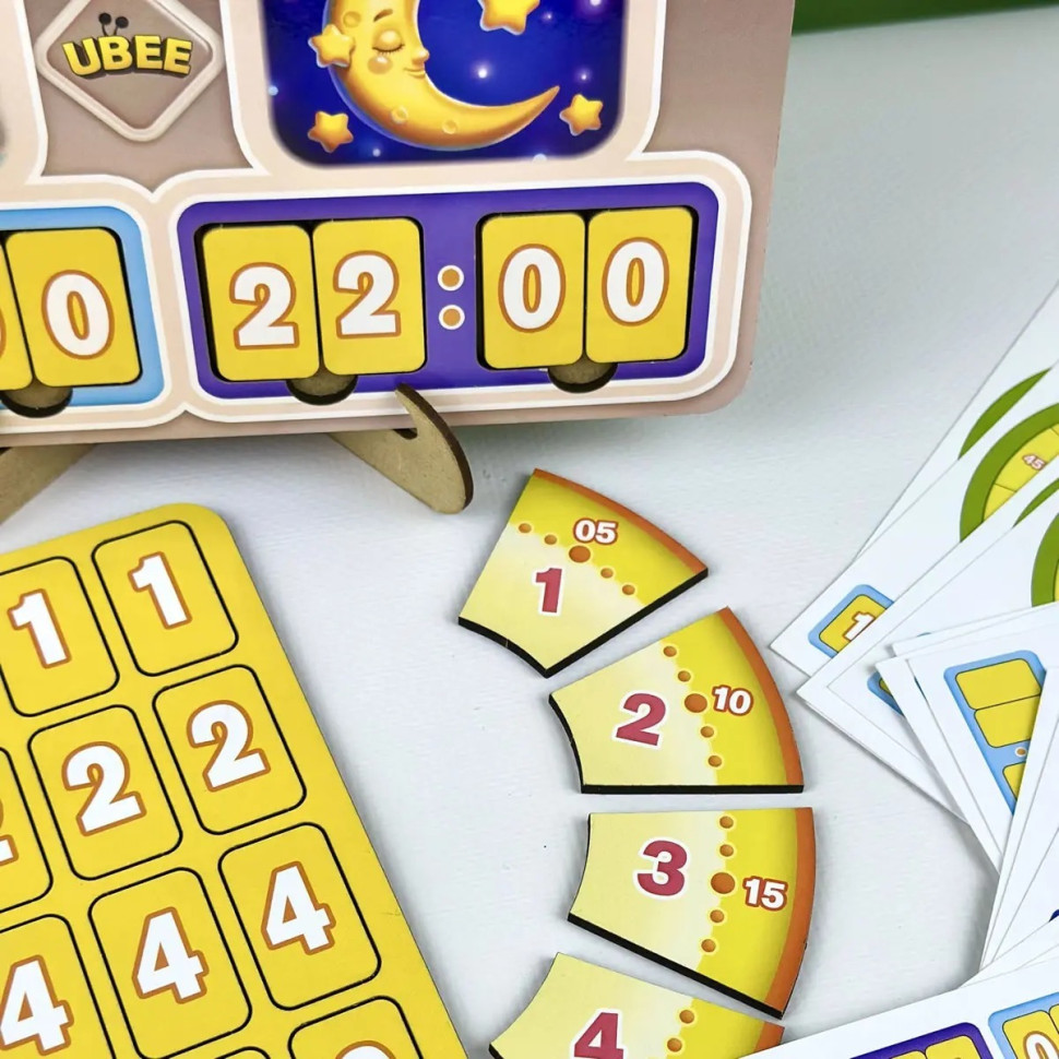 Развивающая игра Часы - Учим время Ubumblebees (ПСД279) PSD279