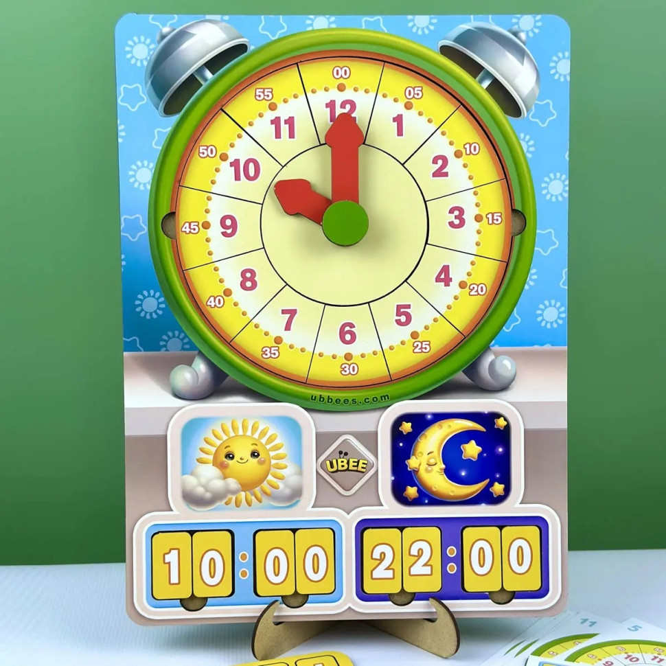 Развивающая игра Часы - Учим время Ubumblebees (ПСД279) PSD279