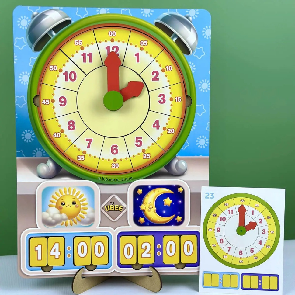 Развивающая игра Часы - Учим время Ubumblebees (ПСД279) PSD279