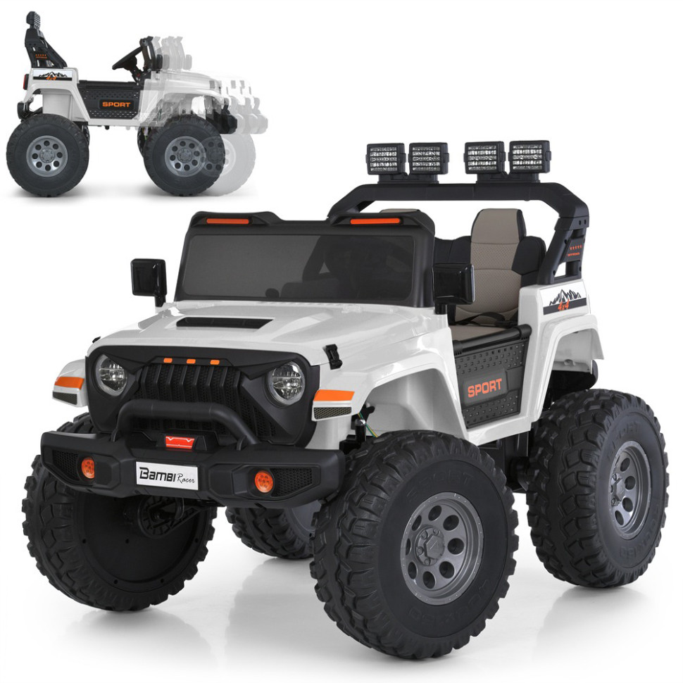Дитячий електромобіль Джип Bambi Racer M 6204EBLR-1(24V) до 60 кг