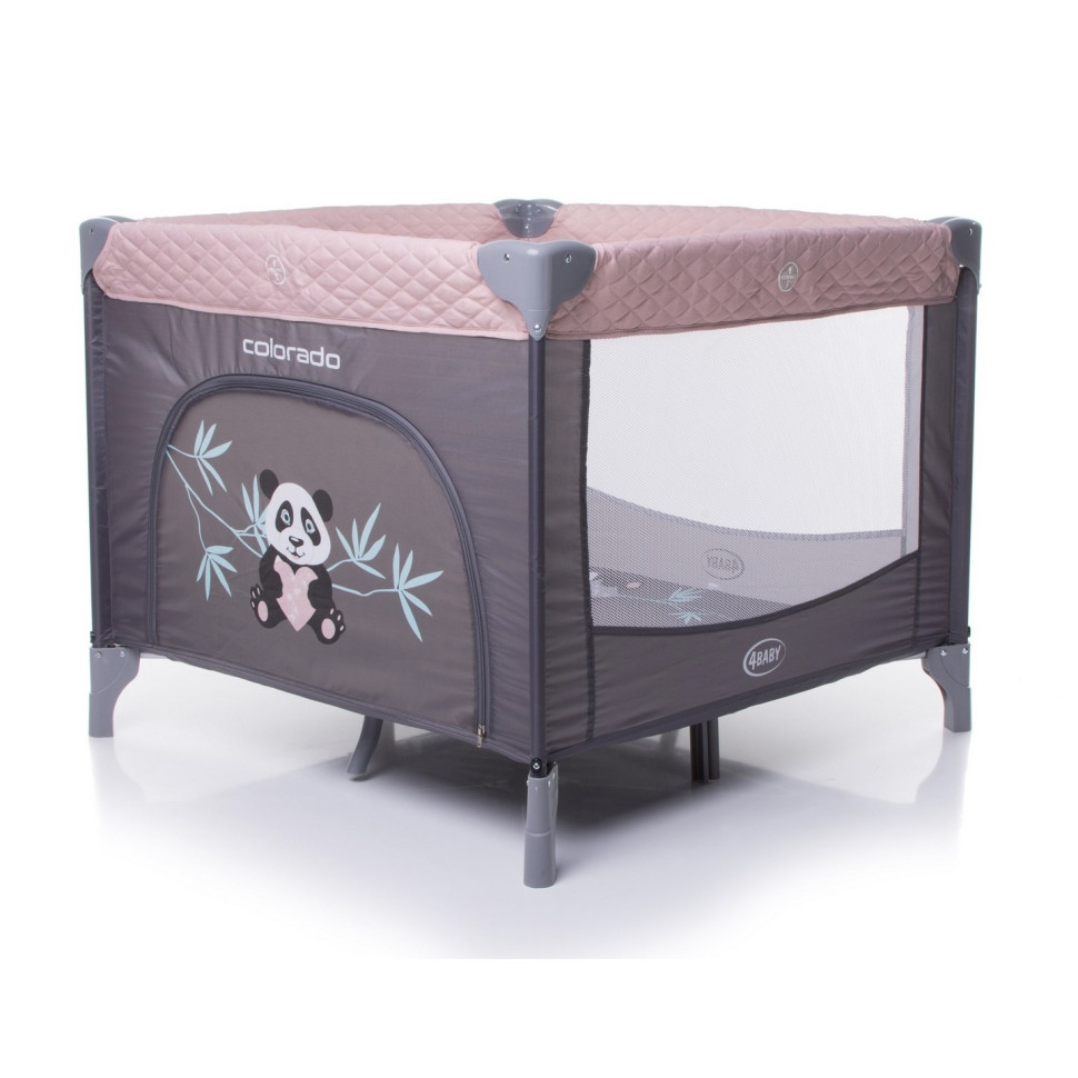 Детский манеж 4Baby Colorado 4CL05 серо-розовый