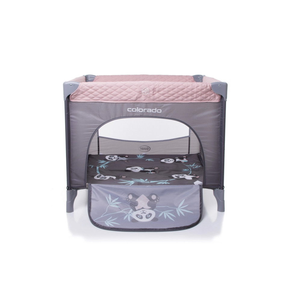 Детский манеж 4Baby Colorado 4CL05 серо-розовый