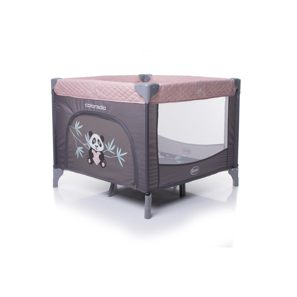 Детский манеж 4Baby Colorado 4CL05 серо-розовый