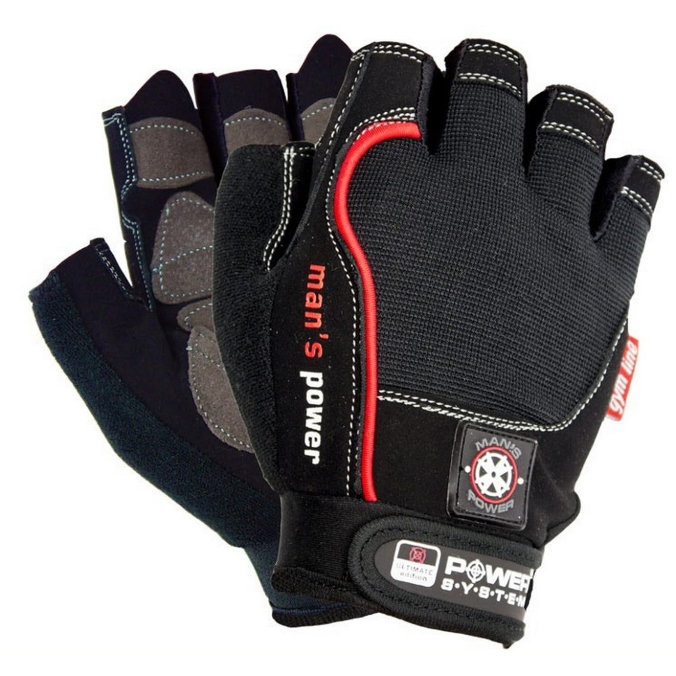 Перчатки для фитнеса PS-2580 Man's Power Power System PS-2580_2XL_Black, XXL