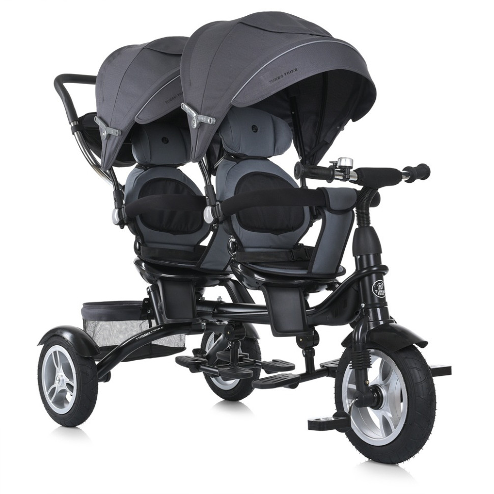 Дитячий триколісний велосипед Turbotrike MT 1004DUOS-2 сірий