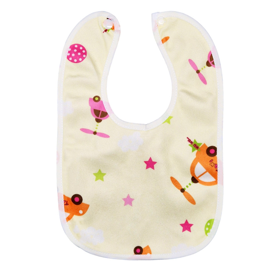 Дитячий слинявчик тканинний Mega Zayka MGZ-0600-19 на кнопці