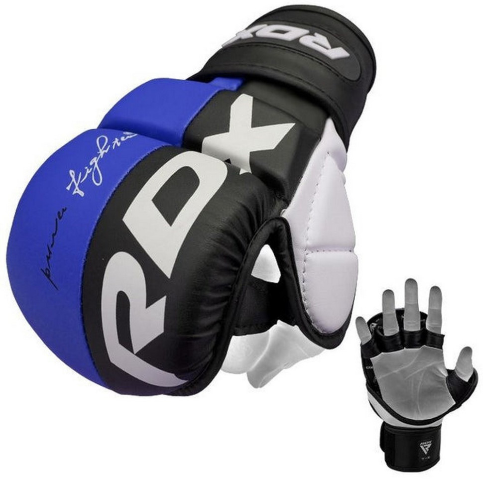 Перчатки для ММА T6 Plus Rex RDX Inc Limited GGR-T6U-L+ Blue, L (капа в комплекте)