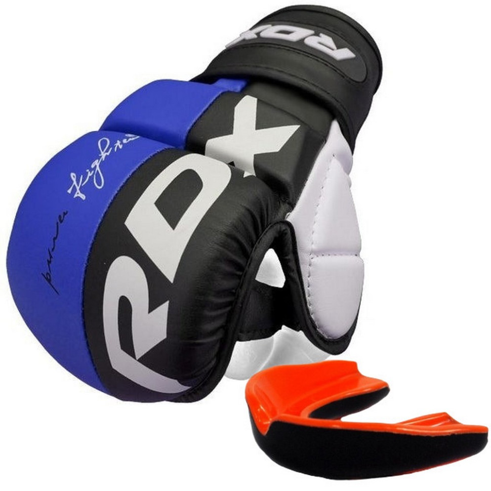 Перчатки для ММА T6 Plus Rex RDX Inc Limited GGR-T6U-L+ Blue, L (капа в комплекте)