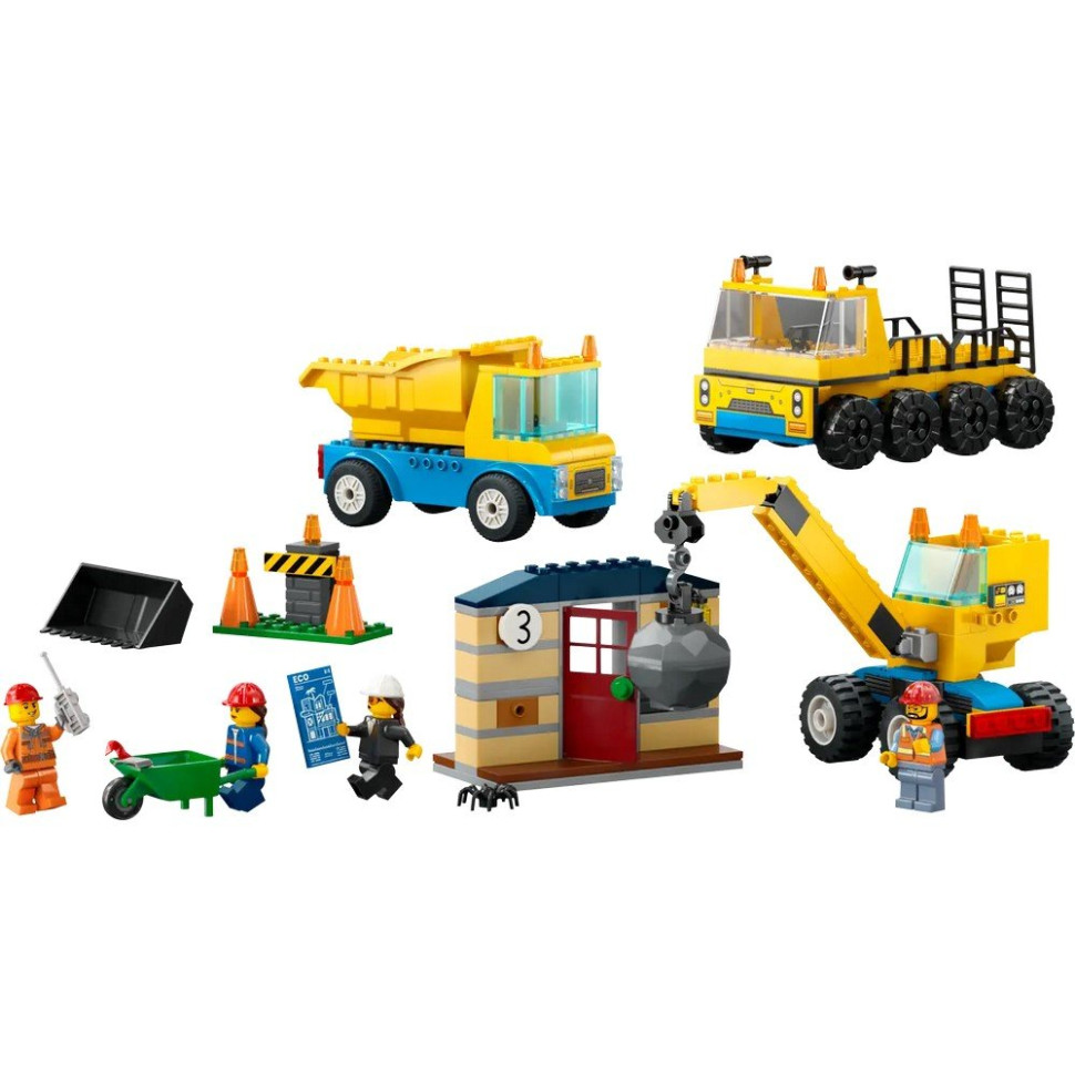 Конструктор Строительный грузовик и шаровидный кран LEGO 60391, 235 деталей