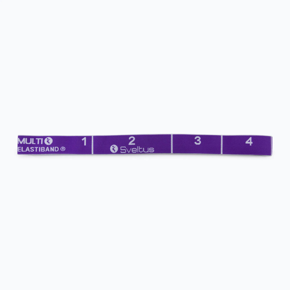 Эспандер для фитнеса Multi Elastiband Sveltus SLTS-0033 фиолетовый, 15кг + QR код