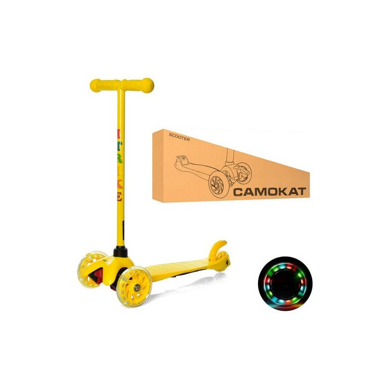 Дитячий самокат iTrike BB 3-013-5-Y MINI колеса, що світяться