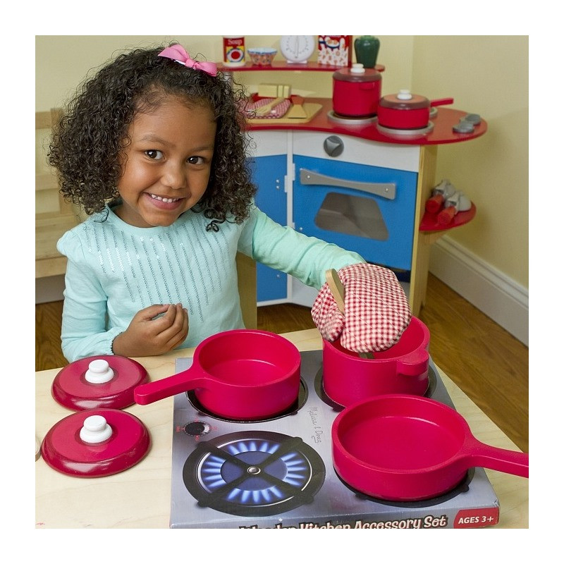 Игровой набор деревянной посуды Melissa&Doug MD12610, 2 кастрюли