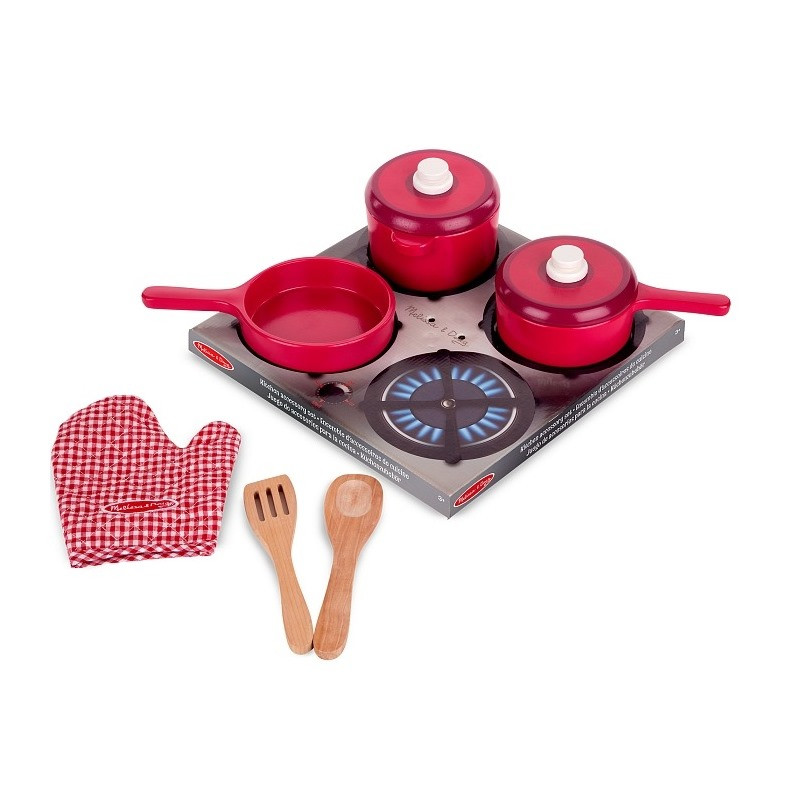 Игровой набор деревянной посуды Melissa&Doug MD12610, 2 кастрюли