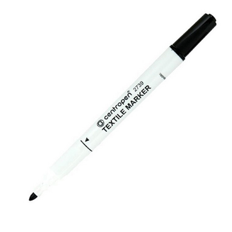 Маркер для тканини Centropen TM2739 чорний 2 мм