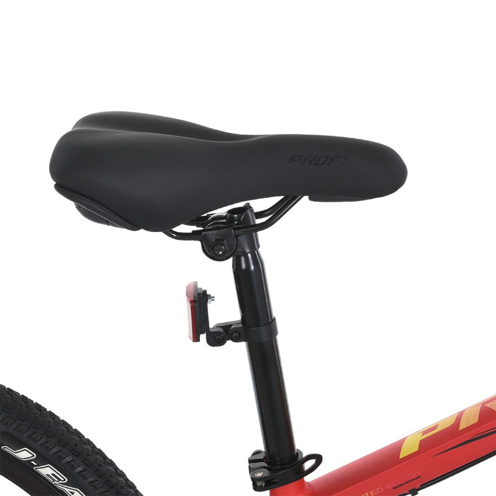 Велосипед PROF1 MTB2401-1, 24 дюймов, алюминиевая рама 11 Shimano 21SP красно-черный