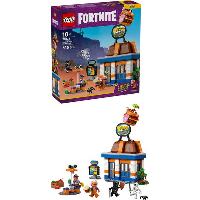 Конструктор Fortnite Durrr Burger ресторан LEGO 77076, 546 деталей