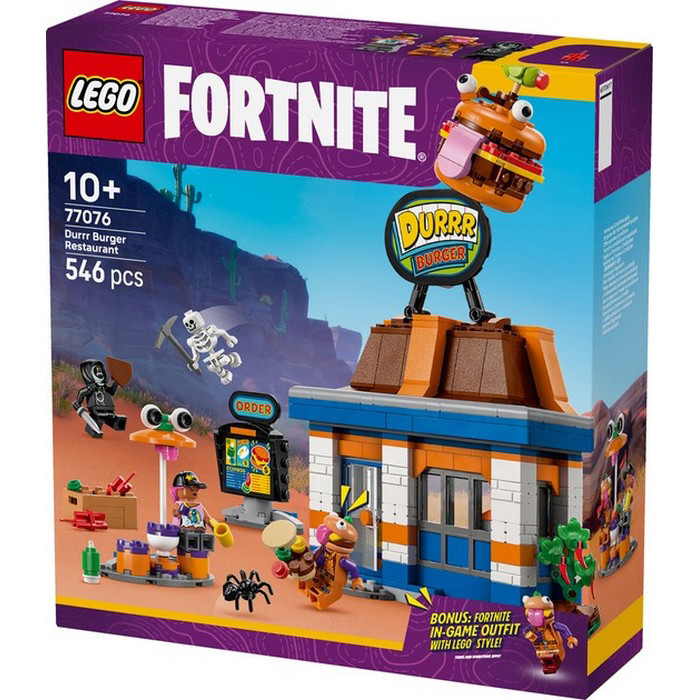 Конструктор Fortnite Durrr Burger ресторан LEGO 77076, 546 деталей