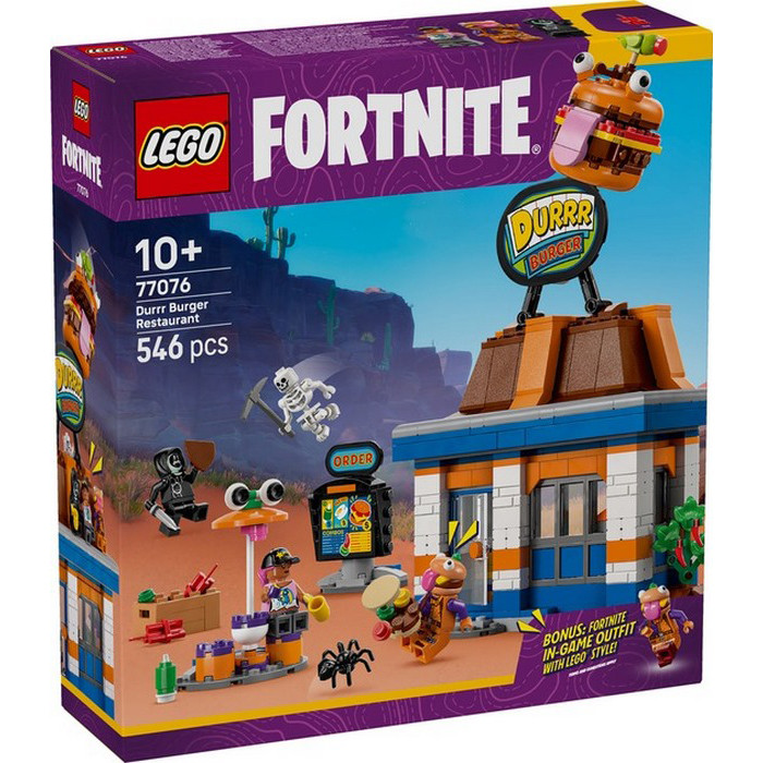 Конструктор Fortnite Durrr Burger ресторан LEGO 77076, 546 деталей