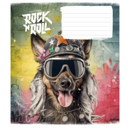 Зошит учнівський "Rock star" Школярик 012-3277K-1 в клітинку, 12 аркушів