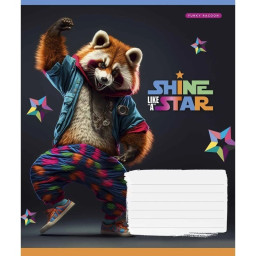 Тетрадь ученическая "Dance star" Школярик 018-3276L-3 в линию, 18 листов