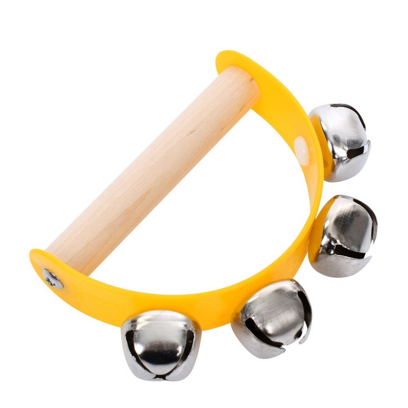 Дерев'яна іграшка Бубонець Bambi MD 0808(Yellow) жовтий, розмір 10 x 6,5 см
