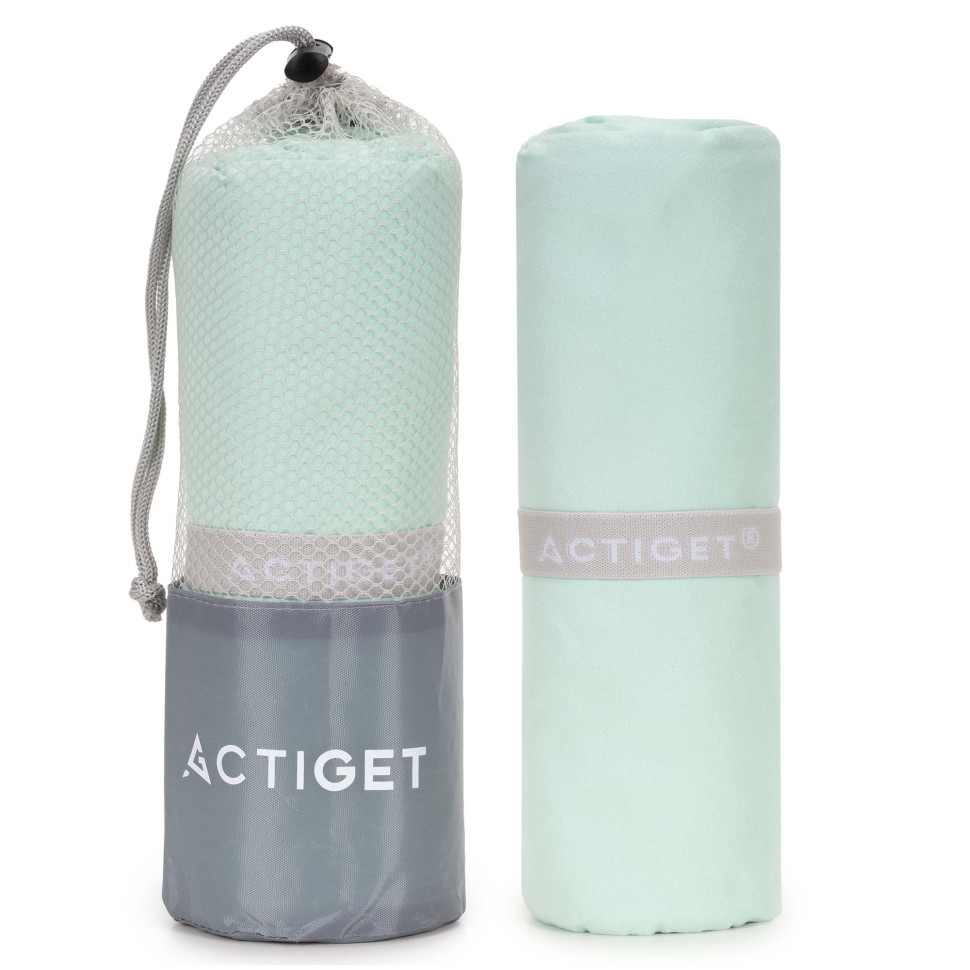 Рушник спортивний Actiget ACT0199 Mint, з мікрофібри 180x100 см