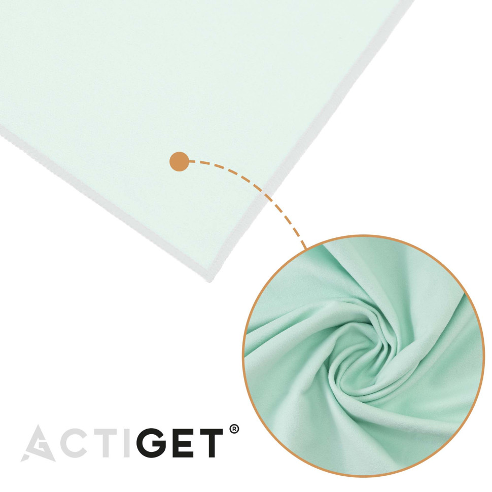 Рушник спортивний Actiget ACT0199 Mint, з мікрофібри 180x100 см
