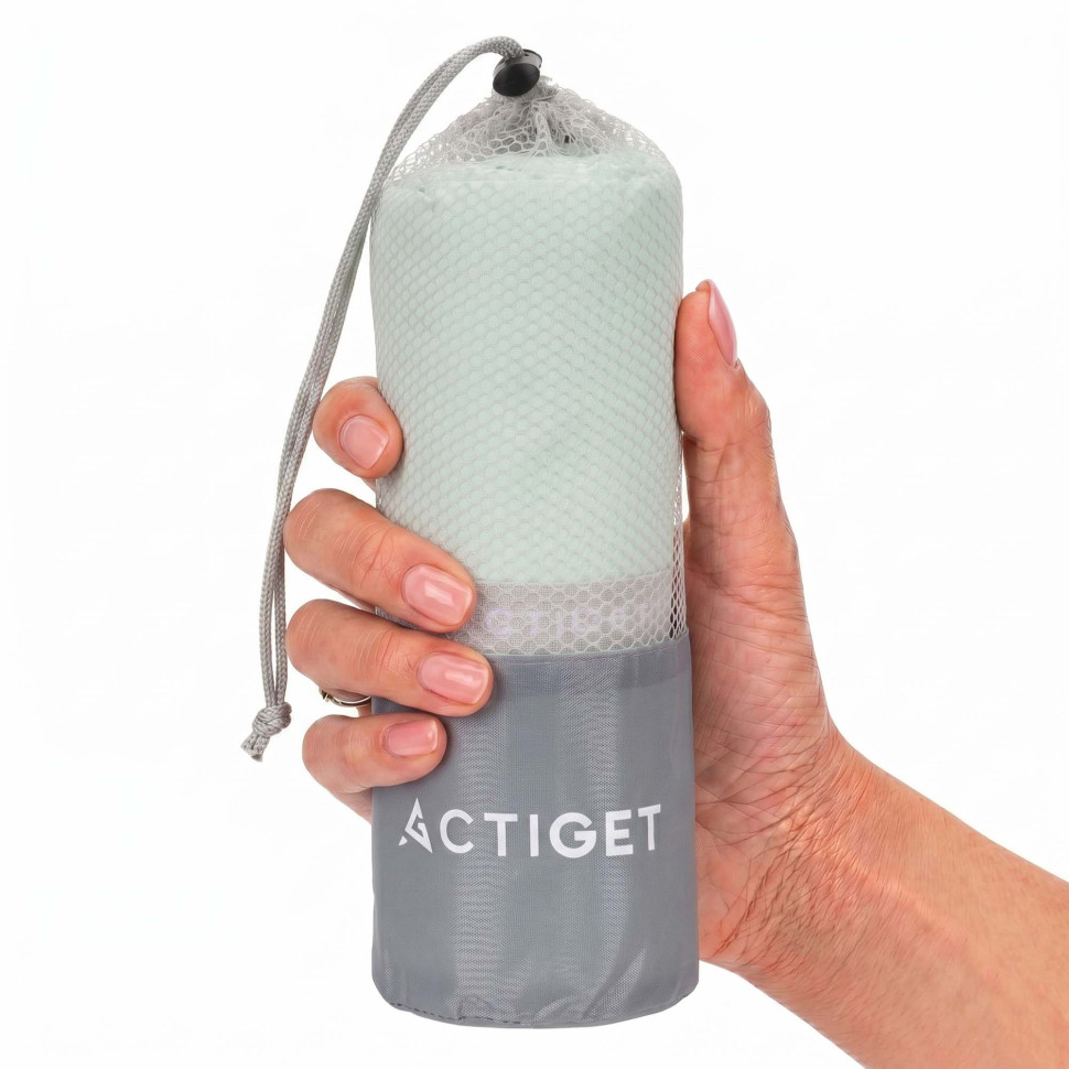 Рушник спортивний Actiget ACT0199 Mint, з мікрофібри 180x100 см