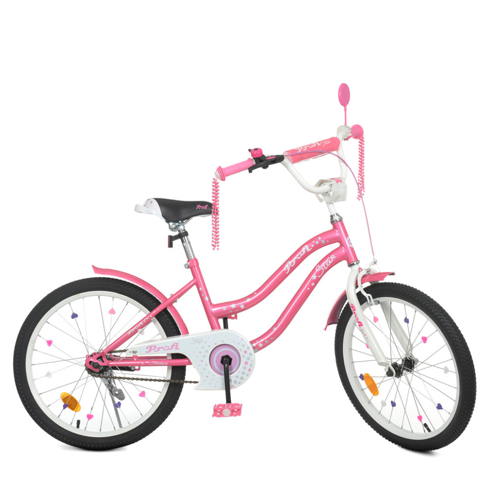 Велосипед дитячий PROF1 Y2091 20 дюймів, рожевий по цене 4 031 грн.