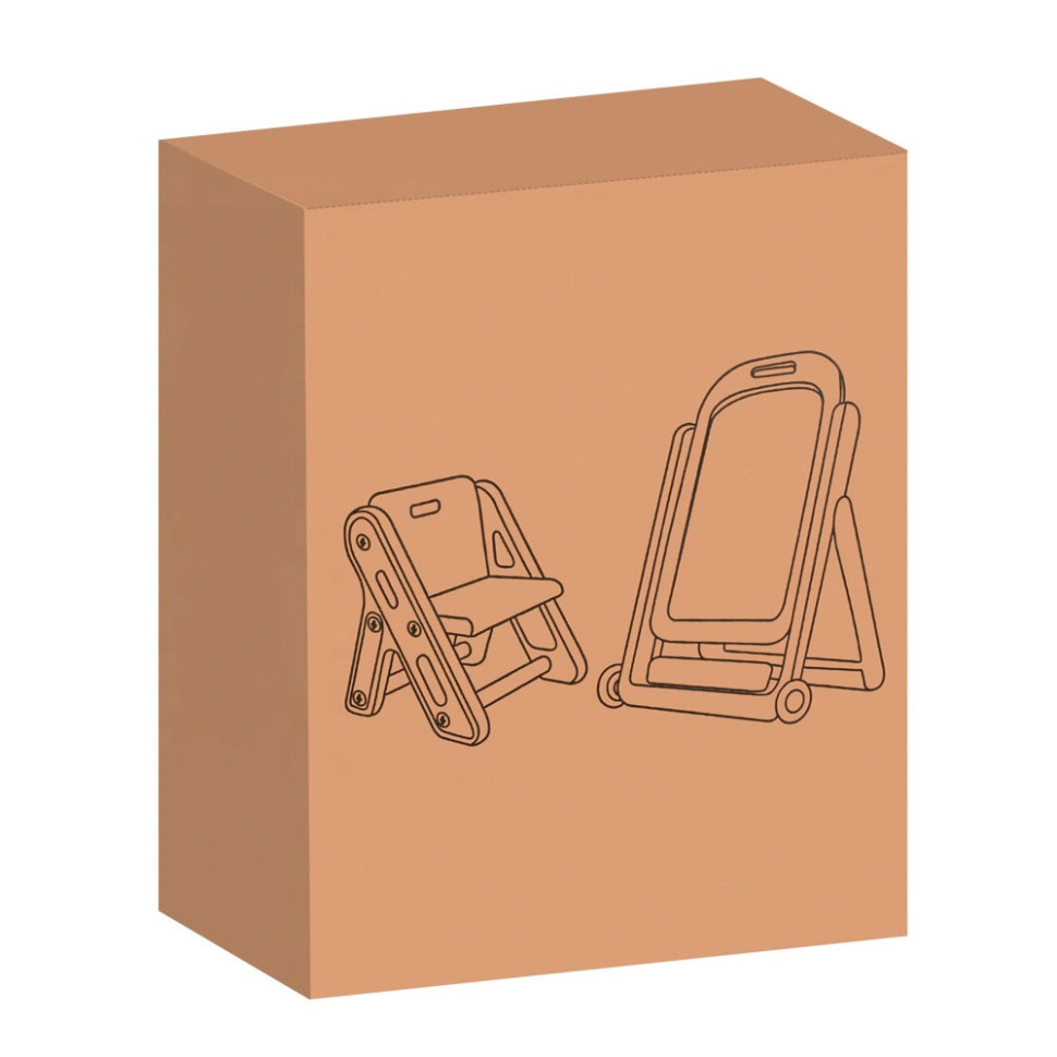 Детский мольберт 2 в 1 Bambi QC-BB03 со стульчиком