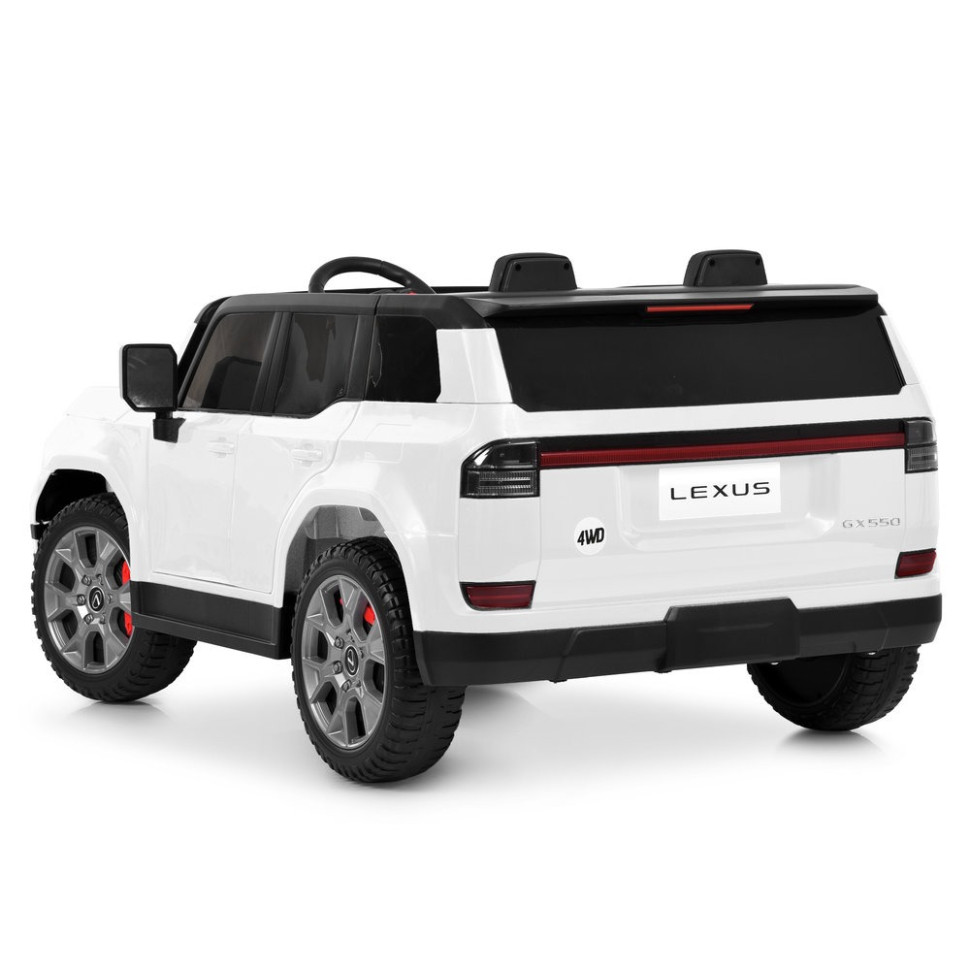 Дитячий електромобіль Джип Bambi M 6409EBLR-1 до 30 кг, білий
