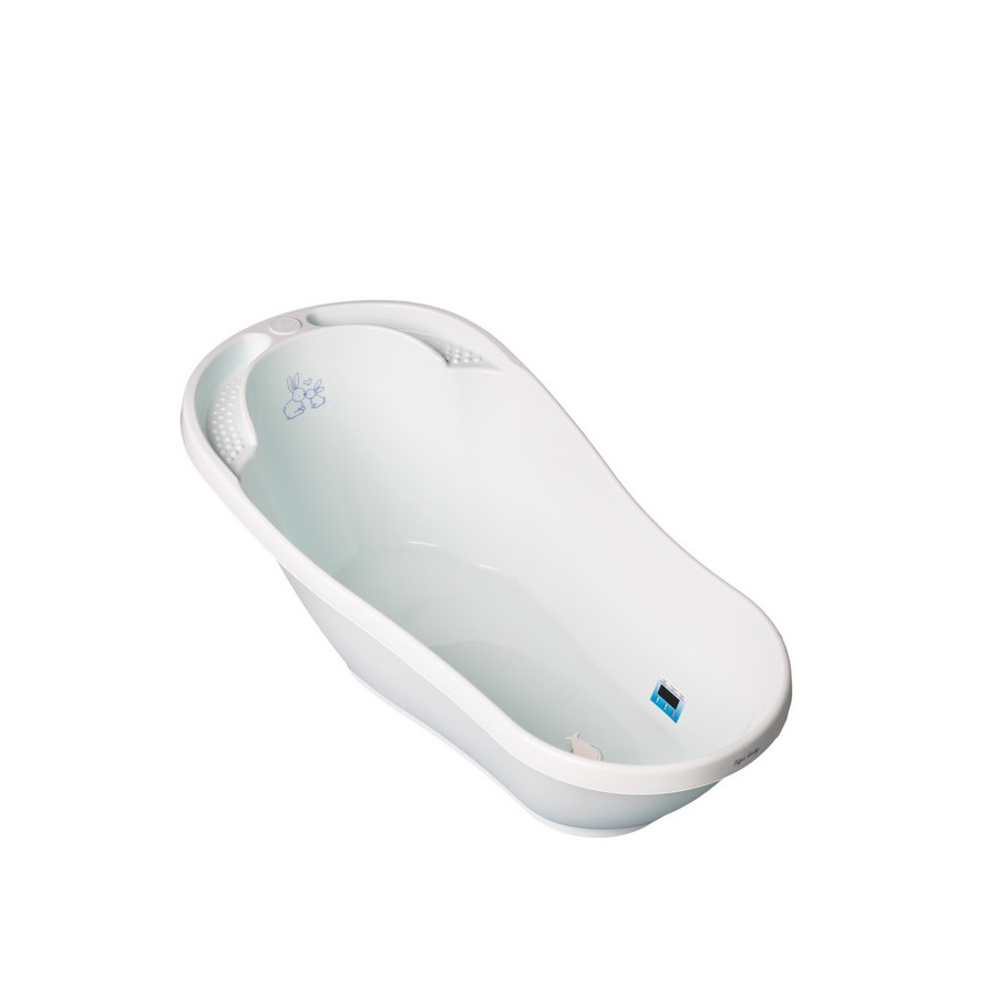 Ванночка дитяча «Зайчики» Tega Baby KR-011-105 зі зливом, світло-зелений 92 см