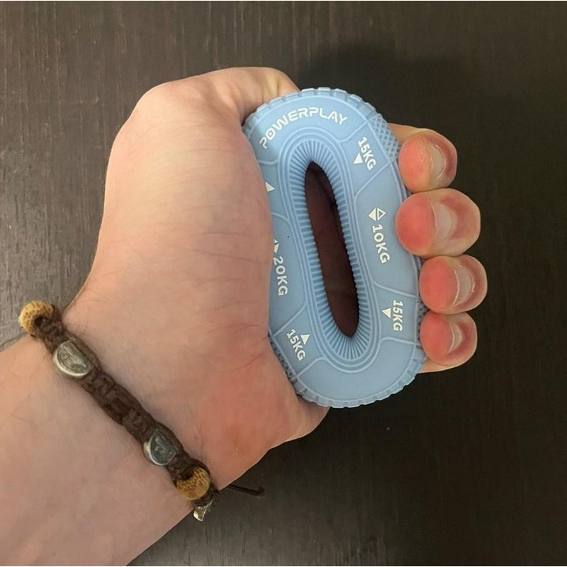 Эспандер кистевой силиконовый PP-4331 Hand Grip Light PowerPlay PP_4331_Blue_(10-15-20) 10-15-20 кг, Голубой