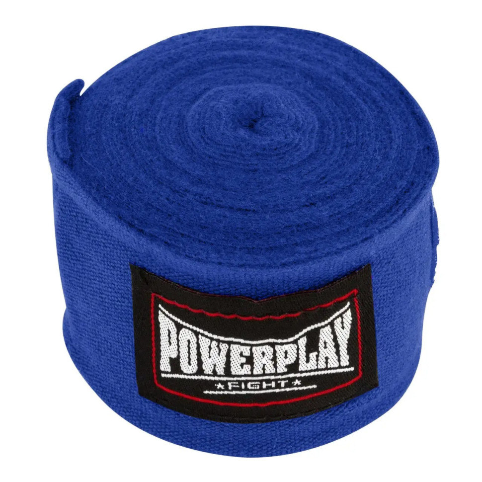 Бинти для боксу PowerPlay PP_3046_4m,Blue, Сині (4м)