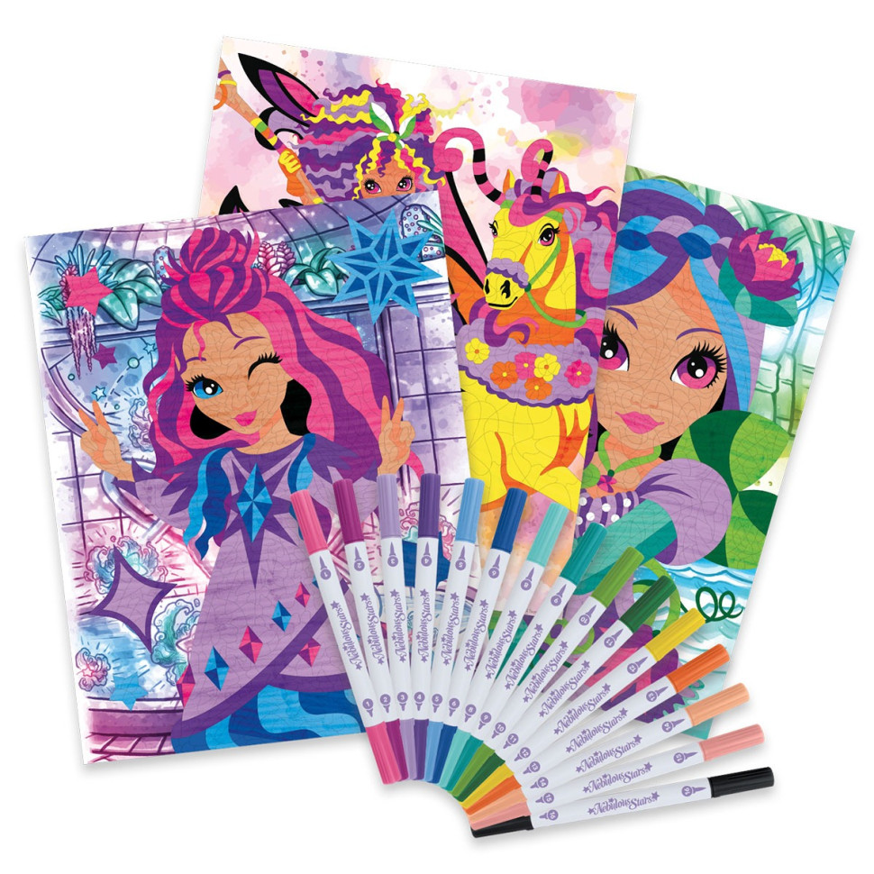 Детская раскраска по номерам